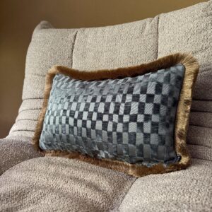 Kussen - Damier Bleu